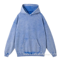 Cotton Oversize Blank Distressed Stone Wash Hoodies